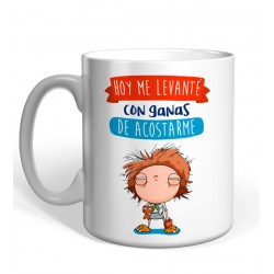 Taza Hoy Me Levante Ganas...