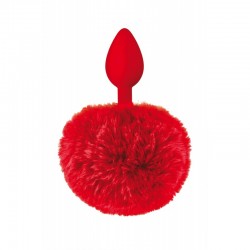 Plug Pompon Conejo Rojo