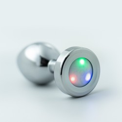 Joya Anal Metalica Luz Led...