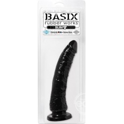 Dildo Basix Slim 7´´ Negro...
